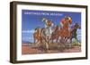 Racing Horses at Santa Anita, California-null-Framed Art Print