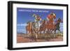 Racing Horses at Santa Anita, California-null-Framed Art Print