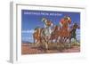Racing Horses at Santa Anita, California-null-Framed Art Print