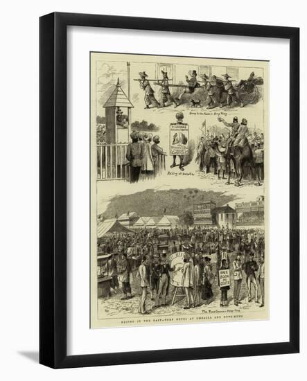 Racing in the East, Turf Notes at Umballa and Hong-Kong-null-Framed Giclee Print