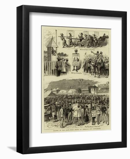 Racing in the East, Turf Notes at Umballa and Hong-Kong-null-Framed Premium Giclee Print