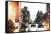Racing NYC Taxis-Philippe Hugonnard-Framed Stretched Canvas