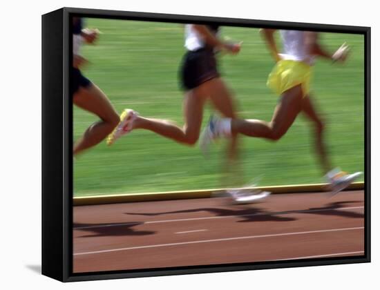 Racing Runners-null-Framed Stretched Canvas