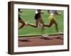 Racing Runners-null-Framed Photographic Print