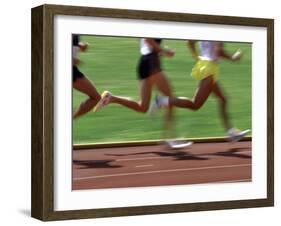 Racing Runners-null-Framed Photographic Print