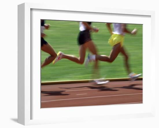 Racing Runners-null-Framed Photographic Print