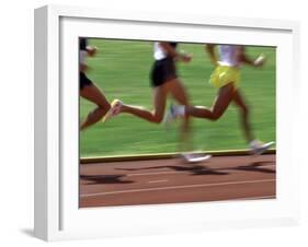 Racing Runners-null-Framed Photographic Print