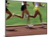 Racing Runners-null-Mounted Photographic Print