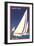 Racing Sailboats, Santa Cruz, California-null-Framed Art Print