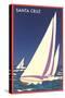 Racing Sailboats, Santa Cruz, California-null-Stretched Canvas