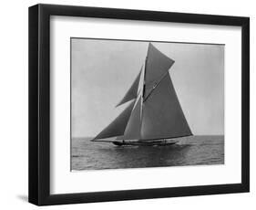 Racing Sloop in Full Sail-N.L. Stebbins-Framed Photographic Print