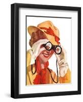 "Racing Spectator,"August 21, 1937-Alfred Panepinto-Framed Giclee Print