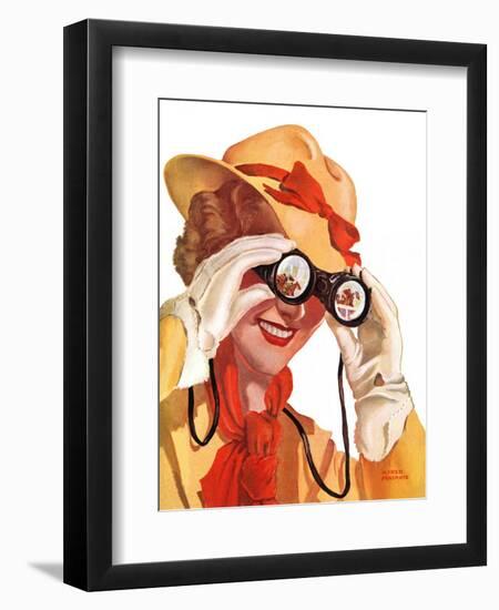 "Racing Spectator,"August 21, 1937-Alfred Panepinto-Framed Giclee Print