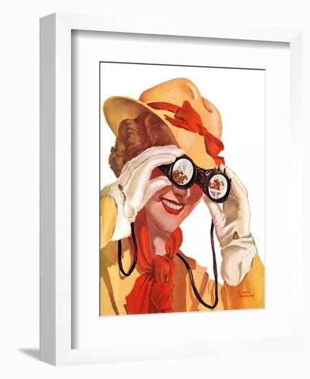 "Racing Spectator,"August 21, 1937-Alfred Panepinto-Framed Giclee Print