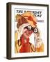 "Racing Spectator," Saturday Evening Post Cover, August 21, 1937-Alfred Panepinto-Framed Giclee Print