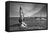 Racing Surfers-Adrian Campfield-Framed Stretched Canvas