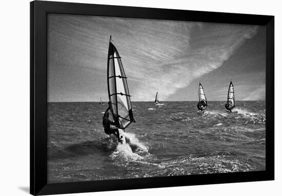 Racing Surfers-Adrian Campfield-Framed Photographic Print