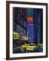 Racing Taxis at Night, New York City-Patti Mollica-Framed Giclee Print