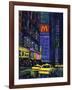 Racing Taxis at Night, New York City-Patti Mollica-Framed Giclee Print