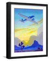 Racing The Sun-Ruehl Frederick Heckman-Framed Art Print