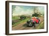 Racing the Train, 1995-Richard Wheatland-Framed Giclee Print