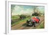 Racing the Train, 1995-Richard Wheatland-Framed Giclee Print