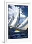 Racing to the Buoy-Alan Hausenflock-Framed Photographic Print