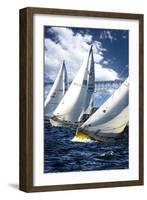 Racing to the Buoy-Alan Hausenflock-Framed Photographic Print