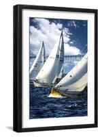 Racing to the Buoy-Alan Hausenflock-Framed Photographic Print