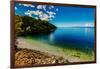 Racisce Beach on Korcula Island, Croatia, Europe-Laura Grier-Framed Photographic Print