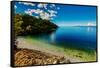 Racisce Beach on Korcula Island, Croatia, Europe-Laura Grier-Framed Stretched Canvas