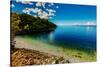 Racisce Beach on Korcula Island, Croatia, Europe-Laura Grier-Stretched Canvas