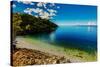 Racisce Beach on Korcula Island, Croatia, Europe-Laura Grier-Stretched Canvas