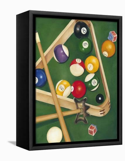 Rack 'Em Up II-Jennifer Goldberger-Framed Stretched Canvas