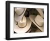 Rack with Assortment of Stylish Mexican Hats, Puerto Vallarta, Mexico-Nancy & Steve Ross-Framed Photographic Print