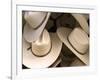 Rack with Assortment of Stylish Mexican Hats, Puerto Vallarta, Mexico-Nancy & Steve Ross-Framed Photographic Print