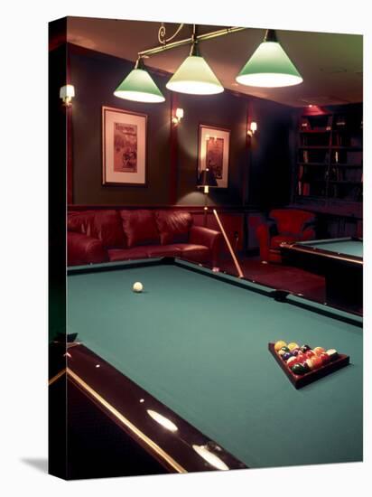 Racked Set of Balls, Boston Billiards, MA-John Coletti-Stretched Canvas