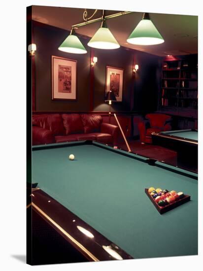 Racked Set of Balls, Boston Billiards, MA-John Coletti-Stretched Canvas