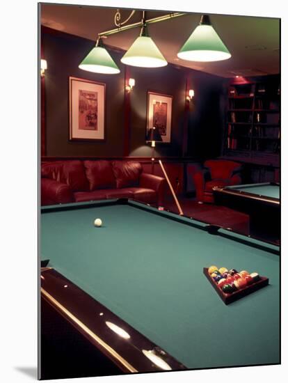 Racked Set of Balls, Boston Billiards, MA-John Coletti-Mounted Premium Photographic Print