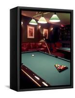 Racked Set of Balls, Boston Billiards, MA-John Coletti-Framed Stretched Canvas