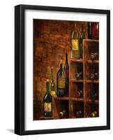 Racked Wine-Jodi Monahan-Framed Art Print