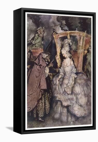 Rackham, Cinderella-Arthur Rackham-Framed Stretched Canvas