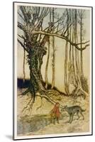 Rackham, Red R.H. and Wolf-Arthur Rackham-Mounted Art Print