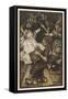 Rackham, Snow White Found-Arthur Rackham-Framed Stretched Canvas