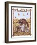 Racoon, Squirrel and Rabbit with Fall Leaves-Wendy Edelson-Framed Giclee Print