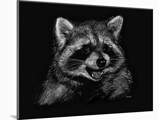 Racoon-Geraldine Aikman-Mounted Giclee Print