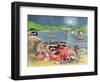 Racoons, 2000-E.B. Watts-Framed Giclee Print