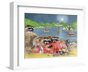 Racoons, 2000-E.B. Watts-Framed Giclee Print