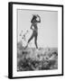 Racquel Welch Sporting a White Cowboy Hat While Posing in a Bikini-null-Framed Premium Photographic Print