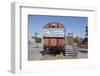 Rad-Station in an old box waggon, Neuer Hafen, Bremerhaven, Bremen, Germany-Torsten Krüger-Framed Photographic Print